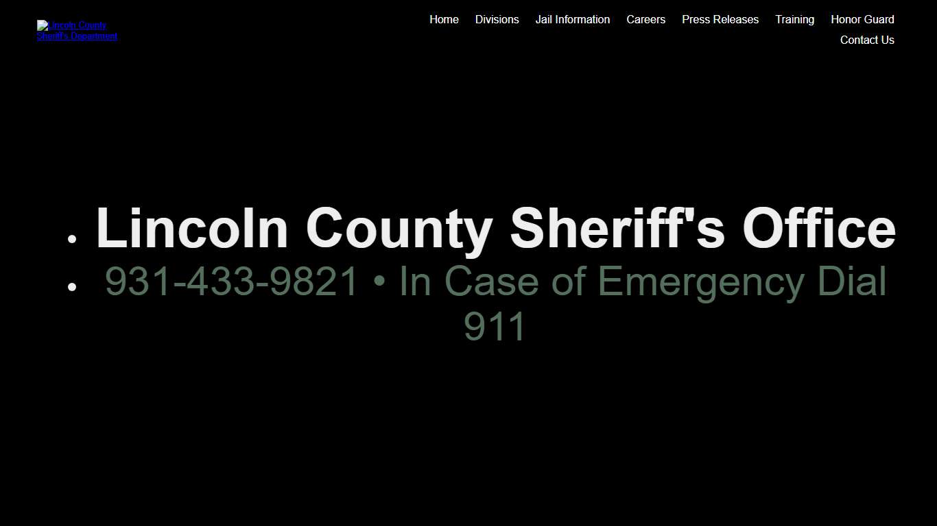 Home - Lincoln County Tennessee Sheriff's Department